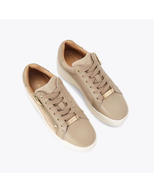 Carvela Kurt Geiger Natural Trainers Beige Leather Suede Connected