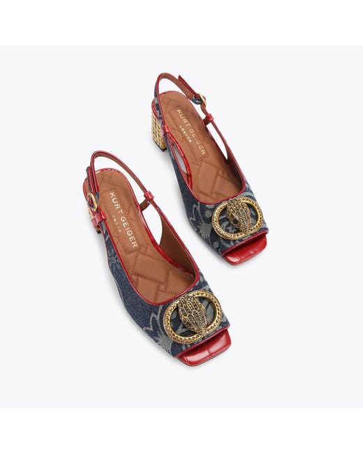 Kurt Geiger Pink Kurt Geiger Heels Denim Chelsea