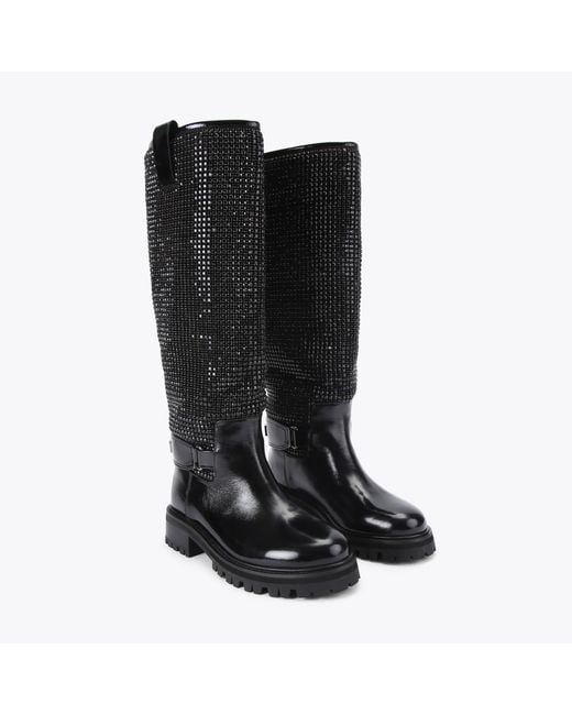 Kurt Geiger Black Kurt Geiger Knee High Boot Leather Kurt