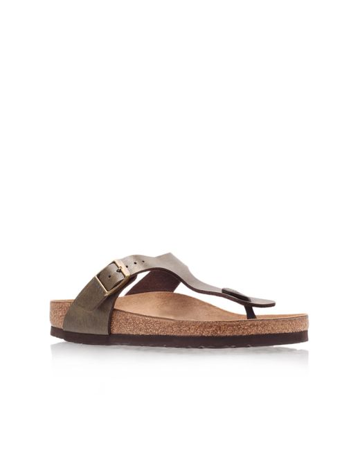 Birkenstock Gizeh In Bronze in Brown | Lyst Australia