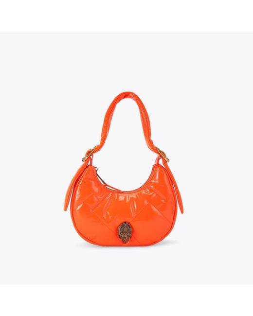 Kurt Geiger Orange Kurt Geiger Hobo Bag Leather Kensington