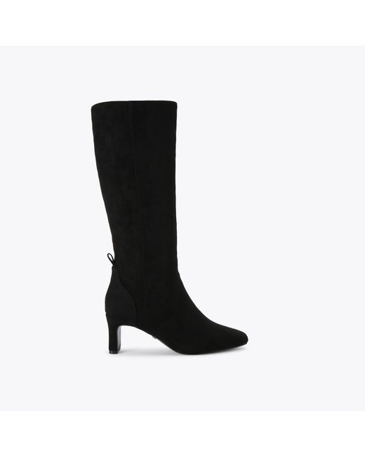 KG by Kurt Geiger Black Tyler High Boot - Microsuede Knee High Boot