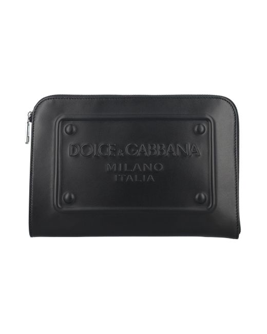 Dolce & Gabbana Men's Leather Handbag Black