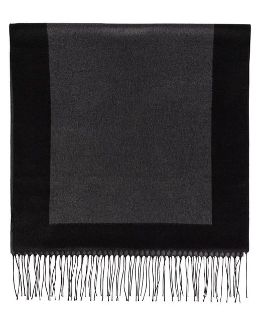 Saint Laurent Black Cassandre Scarf for men