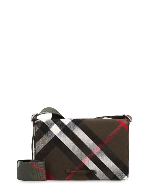 Burberry Black Trench Fabric Shoulder Bag for men