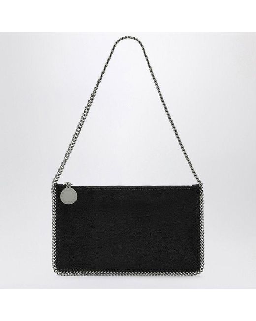 Stella McCartney Black Mini Vegan Shoulder Clutch Bag