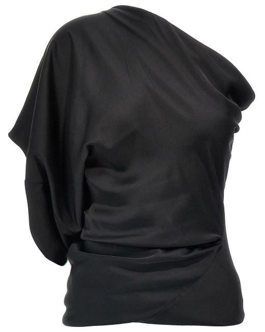 Rick Owens Black 'One Sleeve' Top