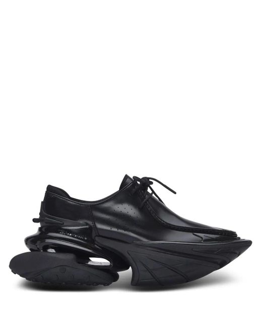 Balmain Black Low Top Lace Up Sneakers For for men