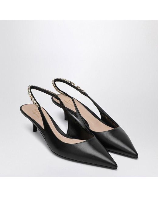Gucci Black Elegance Pointed Toe Low Pumps For