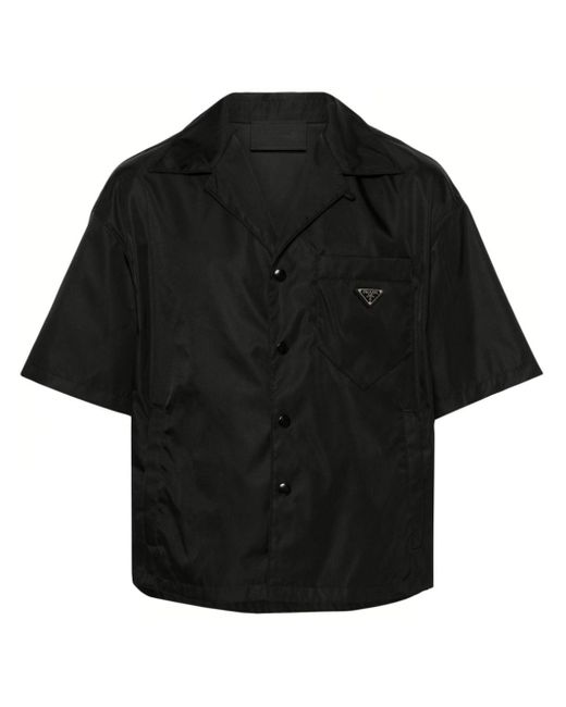 Prada Black `re-nylon` Short-sleeved Shirt for men