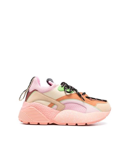 Stella McCartney Pink Eclypse Colourblock Sneakers
