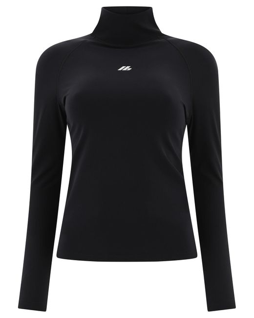 Balenciaga Black "Activewear" Turtleneck Top