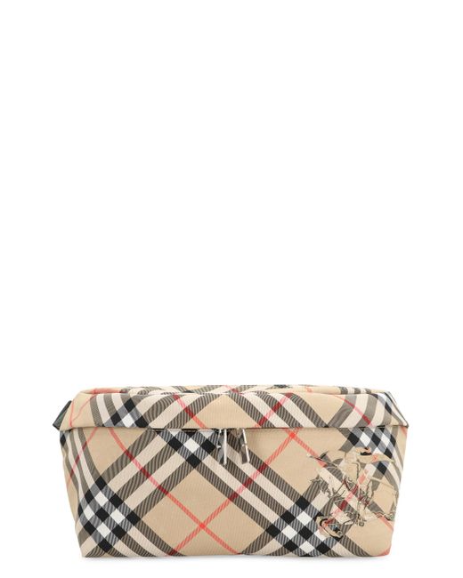 Burberry Natural Check Patterned Waist Bag for men