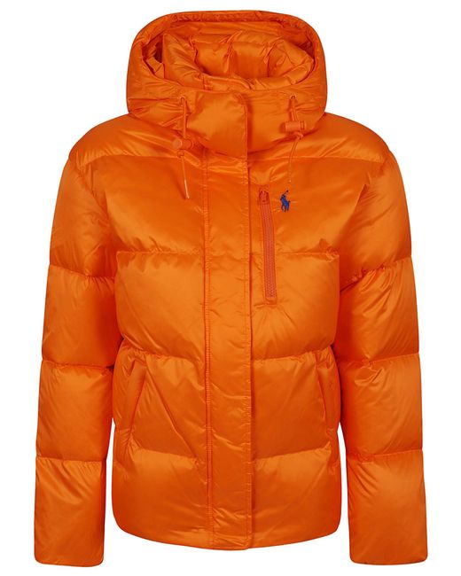Polo Ralph Lauren Orange Recycled Nylon Down Jacket
