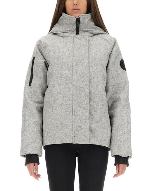 Canada Goose Gray Regular Fit Bomber Jacket
