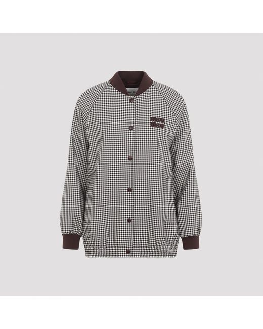 Miu Miu Gray Wool Jacket for men