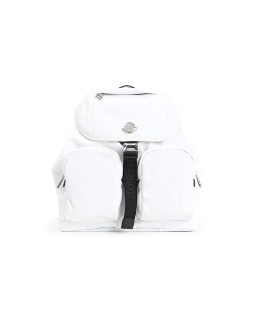 Moncler White Spacious Bucket Handbag