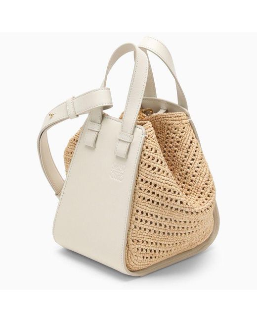 Loewe Natural/ Raffia And Leather Handbag For | Lyst