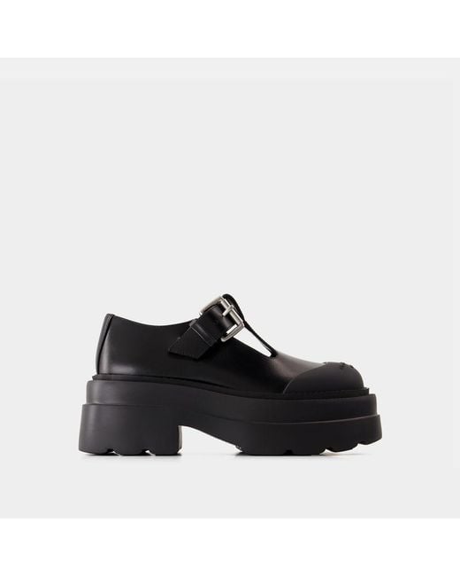 Alexander Wang Black Tova Mary Jane Platform Loafers