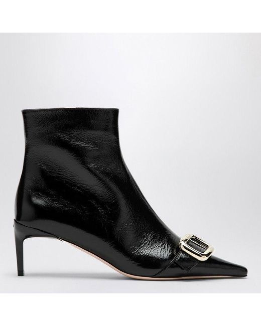 Roger Vivier Black Lace-Up Boots main image 0