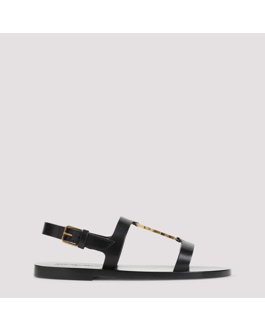 Saint Laurent Black Cassandra 05 Sandal for men