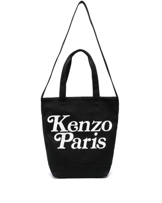 KENZO Black Canvas Verdy Tote