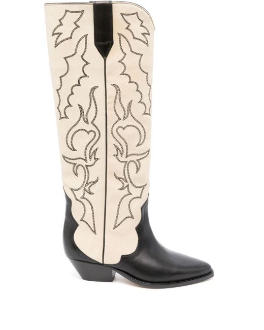 Isabel Marant White Denvee Boot