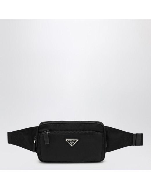 Prada Black Mini Re-Nylon Bumbag for men