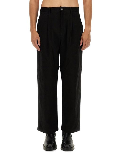 Moschino Couture Black Barcode Regular Fit Pants for men