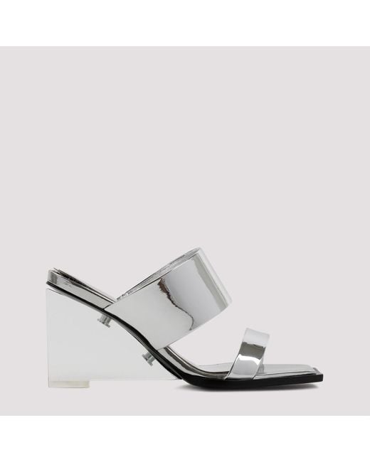 Alexander McQueen White Elegant Sandals With 7.5Cm Heel Height for men