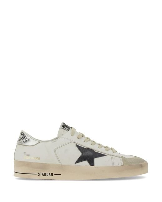 Golden Goose Deluxe Brand White Stardan Leather Sneakers For for men