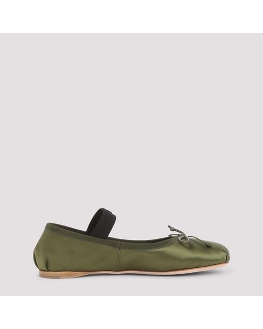 Miu Miu Green Elegant Ballerinas for men