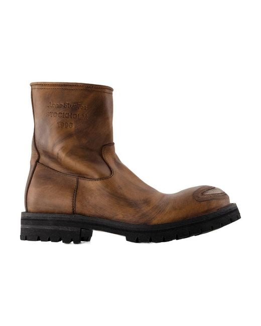 Acne Brown Boots for men