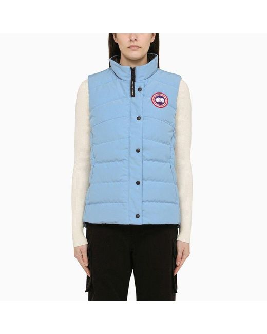 Canada Goose Blue Nylon Padded Gilet For