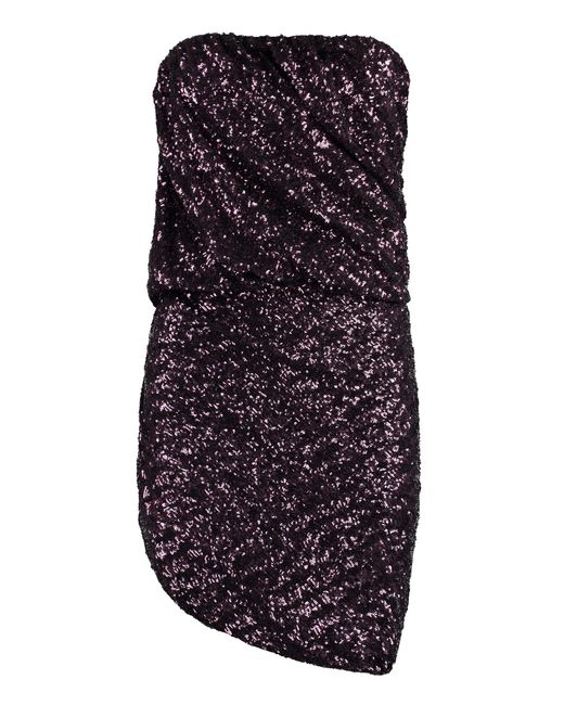The Attico Pink Elita Sequin Dress