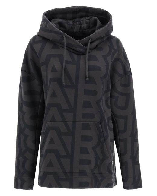 Marc Jacobs Black 'the Monogram Oversized Hoodie'