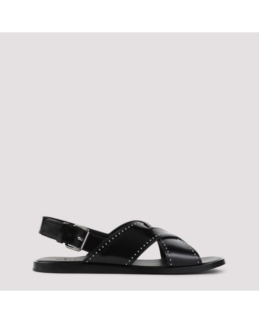 Church's Black Oksana Met Leather Sandal for men