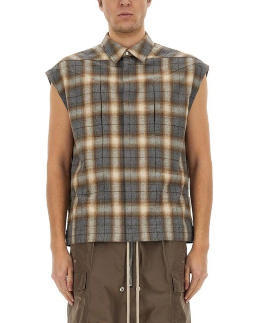 Rick Owens Multicolor Cotton Vest For for men