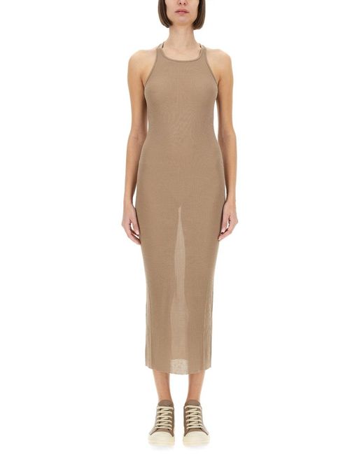 Rick Owens Women's Natural Tank Top Dress - www.toquedesaborminas.com.br