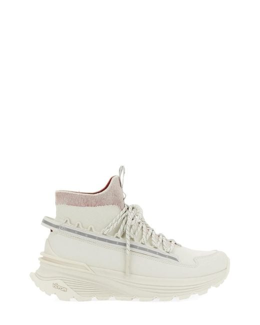 Moncler White Monte Runner High Sneakers