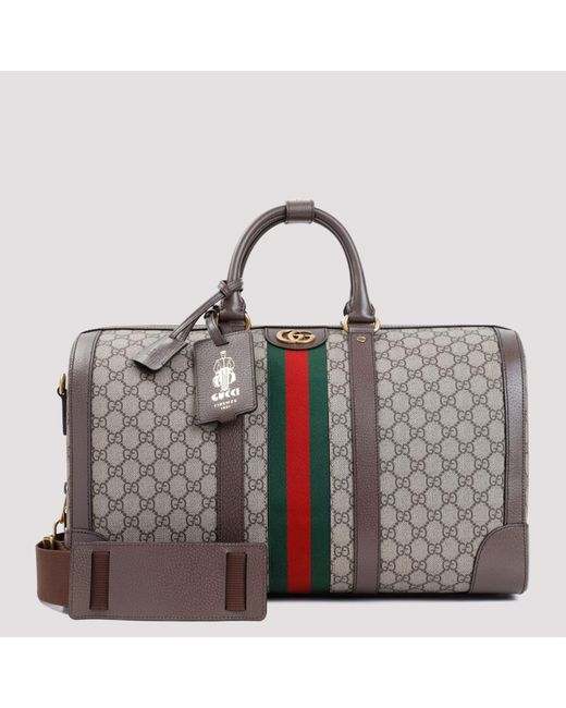 Gucci Gray Duffle Handbag for men