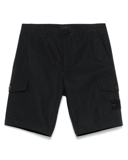 Stone Island Black Shorts for men