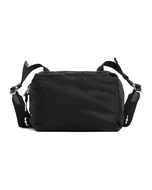 Givenchy Black Mini Nylon Messenger Handbag for men