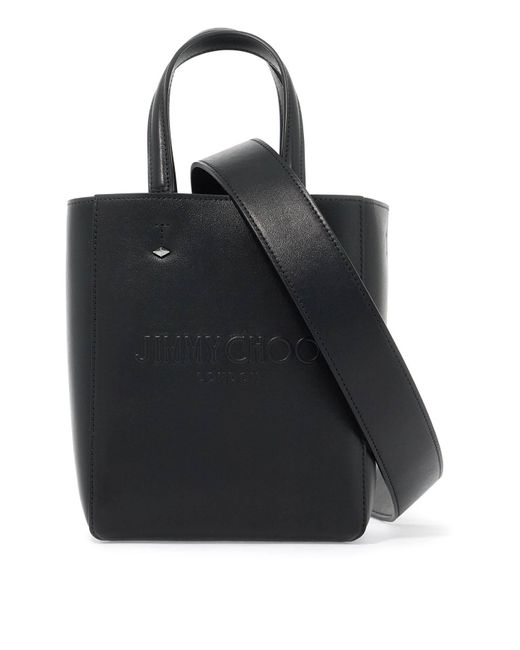 Jimmy Choo Black Smooth Leather Lenny N/S Tote Bag