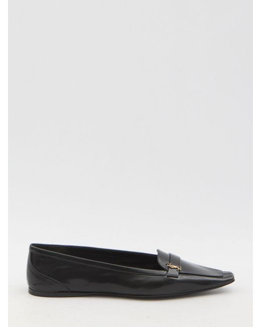 Saint Laurent White Elegant Ballerina Flats