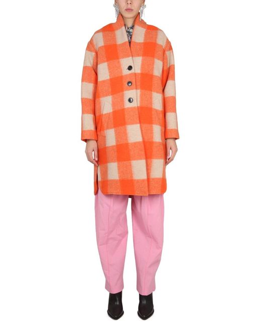 Isabel Marant Orange Mini Button-Up Jacket