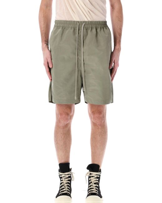 Rick Owens Green Celadon Boxers With Dropped Crotch for men