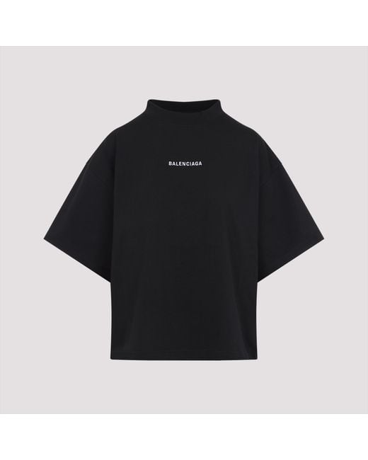 Balenciaga New Back Medium Fit T-Shirt in Black for Men | Lyst