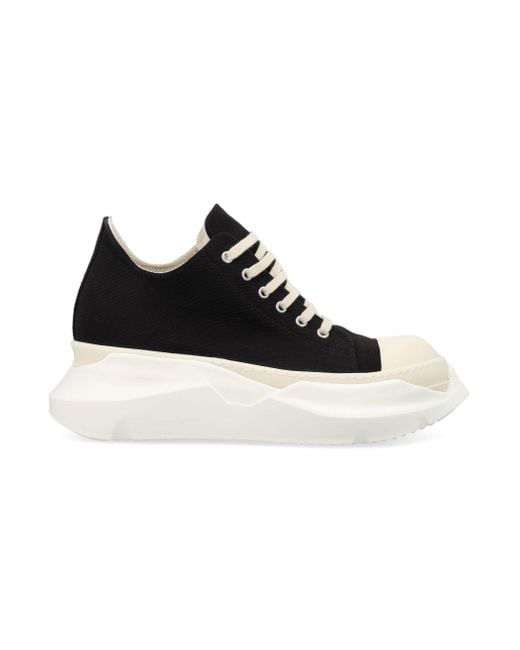 Rick Owens Black Abstract Sneakers, /Milk, 100% Rubber for men