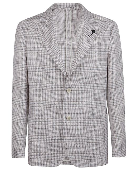 Lardini Gray Versatile Spring Summer Jacket for men